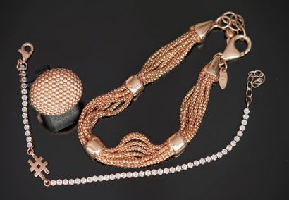 DALIA - SET in gilded silver 925°/°° (vermeil)...