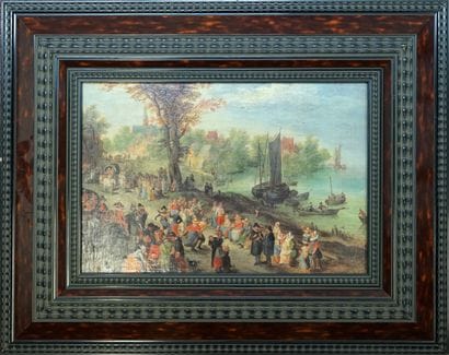 Blackened wood frame in the style of the...
