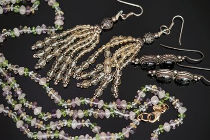 SET including: a necklace MONET of small...