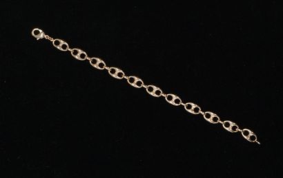 BRACELET coffee bean mesh in gold plated....