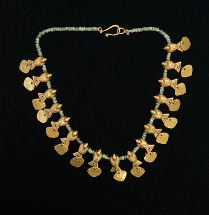 Pre-Columbian inspired NECKLACE made of small...