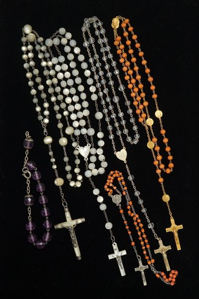 RELIGIOSA - LOT composed of 2 rosaries in...