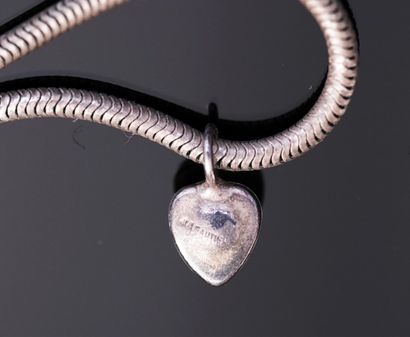 JACQUES GAUTIER - Heart-shaped pendant set...