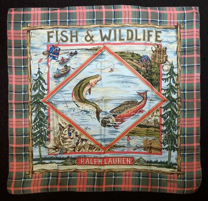 RALPH LAUREN - Silk scarf on the theme of...