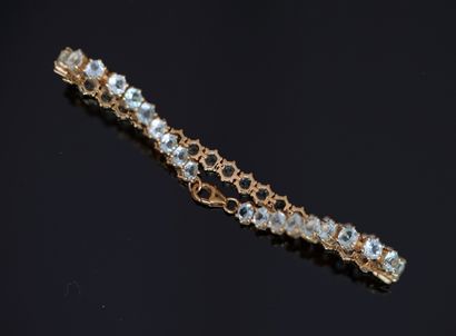 BRACELET line silver gilt 925 / ° ° (vermeil)...