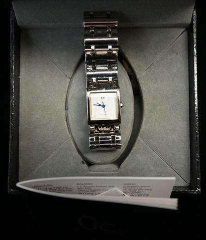 GUESS - Stainless steel wristwatch, square...
