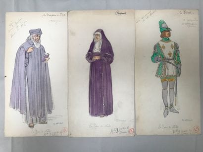 BETOUT Charles, 1869-1945
Set of 5 drawings...
