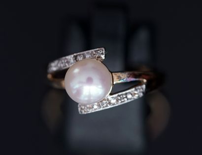 Fine silver ring 925/°° gilt centered with...