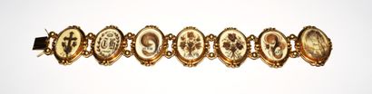 BRACELET in yellow gold 18K (750/°°) Jewel...