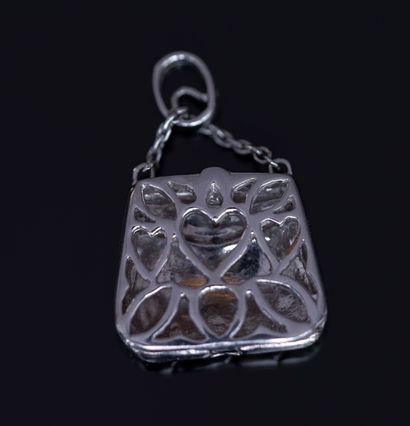 14k (585/°°) white gold pendant representing...