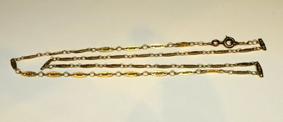 CHAIN in 18K (750/°°) yellow gold, filigree...