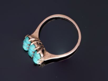 RING in 18k yellow gold (750/°°) set with...