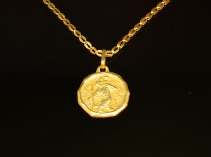CHAIN in 18K yellow gold (750/°°) mechanical...