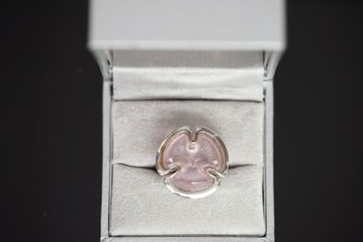 DAUM - Silver ring 925/°° forming a flower...