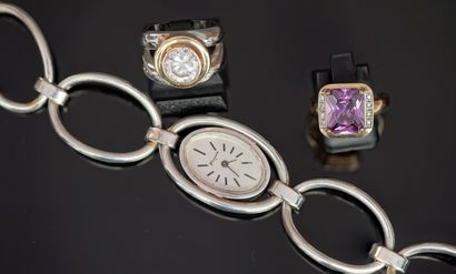 FANTAISIE - SET composed of a silver plated...