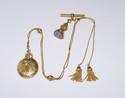 ELEMENT OF CHATELAINE composed of a pocket...