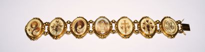 BRACELET in yellow gold 18K (750/°°) Jewel...