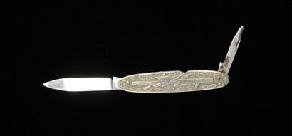 FREEMANRY - Metal folding knife, blade and...