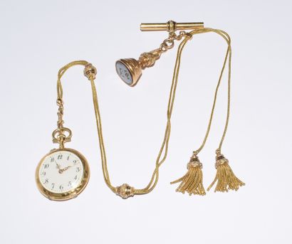 ELEMENT OF CHATELAINE composed of a pocket...