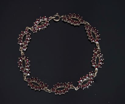 BRACELET in silver gilt (vermeil), min 800/°°,...