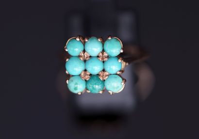 RING in 18k yellow gold (750/°°) set with...