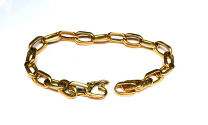 BRACELET en or rose 18K (750/°°) maille forçat,...