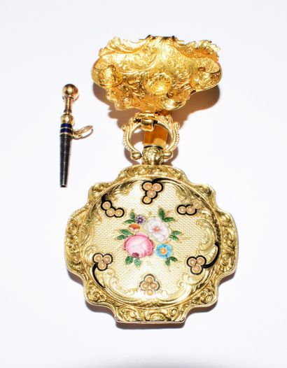 GOUSSET WATCH in 18K (750/°°) gold, with...