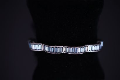 CHRISTIAN DIOR - BRACELET in silver-plated...