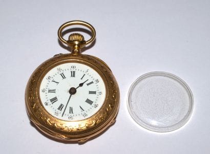 WATCH with GOUSSET, in yellow gold 18K (750/°°°)...