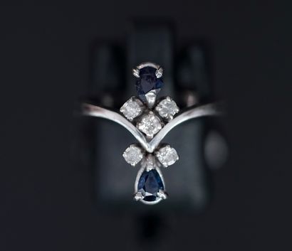 Duchess ring in 14k white gold (585/°°),...