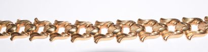 BRACELET in 18K gold (750/°°) with tassels....