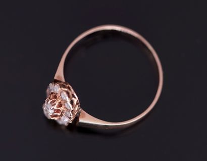 FINE RING in 18K gold (750/°°) in the form...