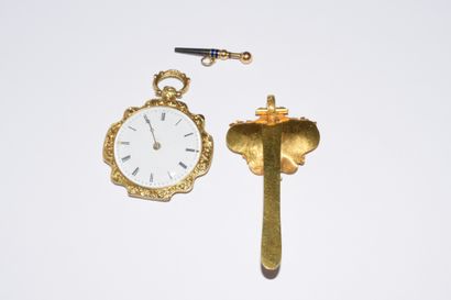 GOUSSET WATCH in 18K (750/°°) gold, with...
