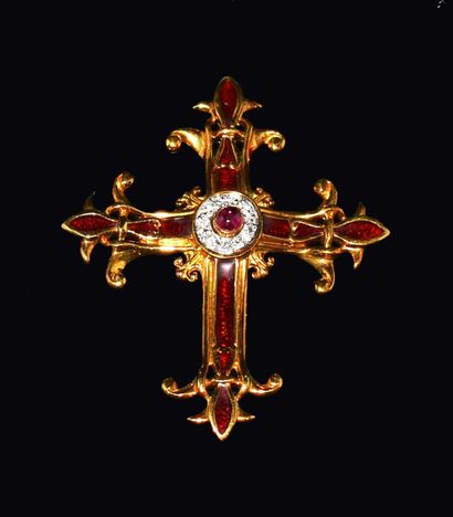 IGOR CARL FABERGE - PENDENTIF en or jaune...