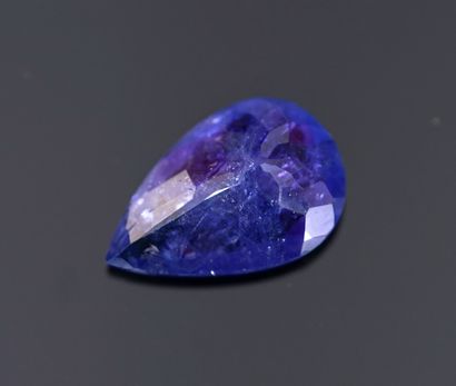 TANZANITE sur papier 13.78ct avec certificat...