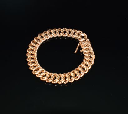 BRACELET en or jaune 18k (750/°°) maille...