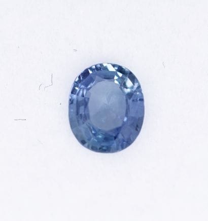 SAPHIR ovale sur papier 0.98ct avec cert...