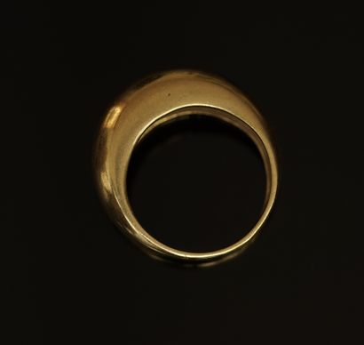 BAGUE JONC en or jaune 18K (750/°°). TD:...