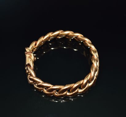 BRACELET en or jaune 18k (750/°°), maille...