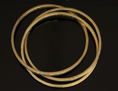 BRACELET in silver gilt (vermeil) min 800/°°...