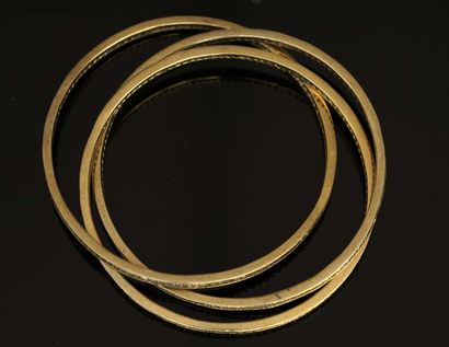 BRACELET en argent doré (vermeil) min 800/°°...