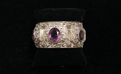 BRACELET JONC large ouvrant en argent min...