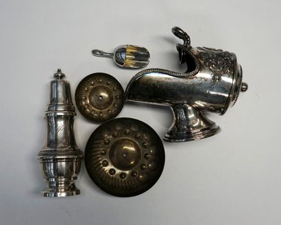 Silver-plated metal SET consisting of 2 cutting...
