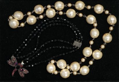 SCHERRER JL - COLLIER 3 rangs de perles de...
