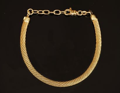 BRACELET en argent doré (vermeil) 925/°°...