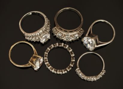 ENSEMBLE en argent (min 800/°°) comprenant...