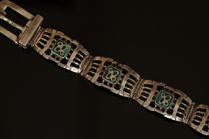 ENSEMBLE en argent min 800/°° et 925/°° comprenant...