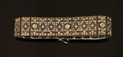 ENSEMBLE de 2 BRACELETS anciens en argent...