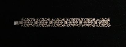 ENSEMBLE de 2 BRACELETS anciens en argent...