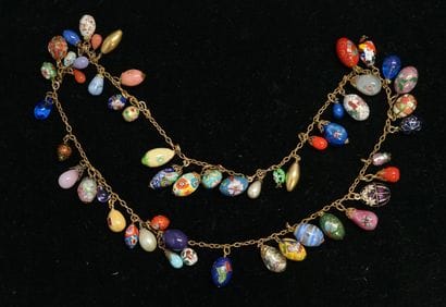 FANTAISIE - COLLIER sans fermoir en métal...